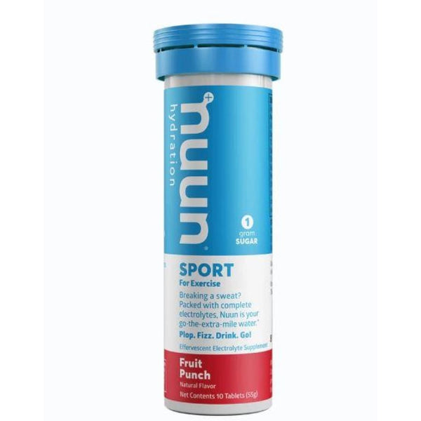 Nuun Sport Hydration & Electrolyte Replacement Tablets - Fruit Punch - High-quality Hydration Tablets by Nuun Hydration at BariatricPal Store