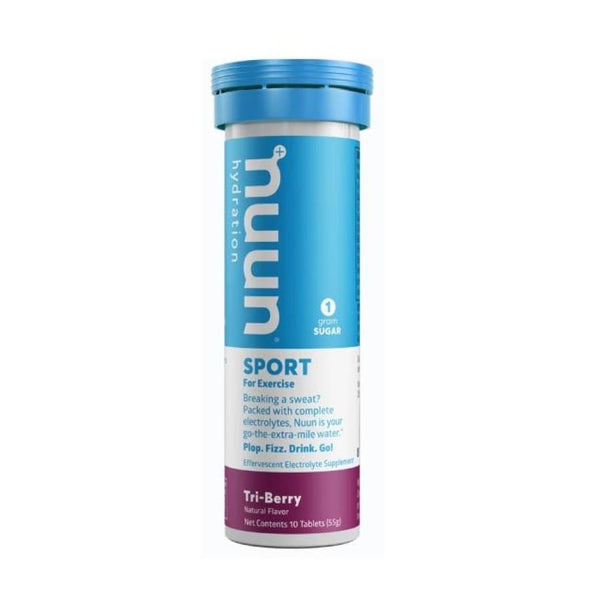 Nuun Sport Hydration & Electrolyte Replacement Tablets - Tri Berry - High-quality Hydration Tablets by Nuun Hydration at BariatricPal Store